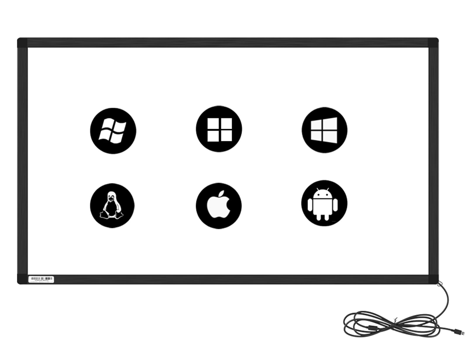 GreenTouch 65 inch Multi Infrared Touch Screen Overlay Kits for Mirror Booth