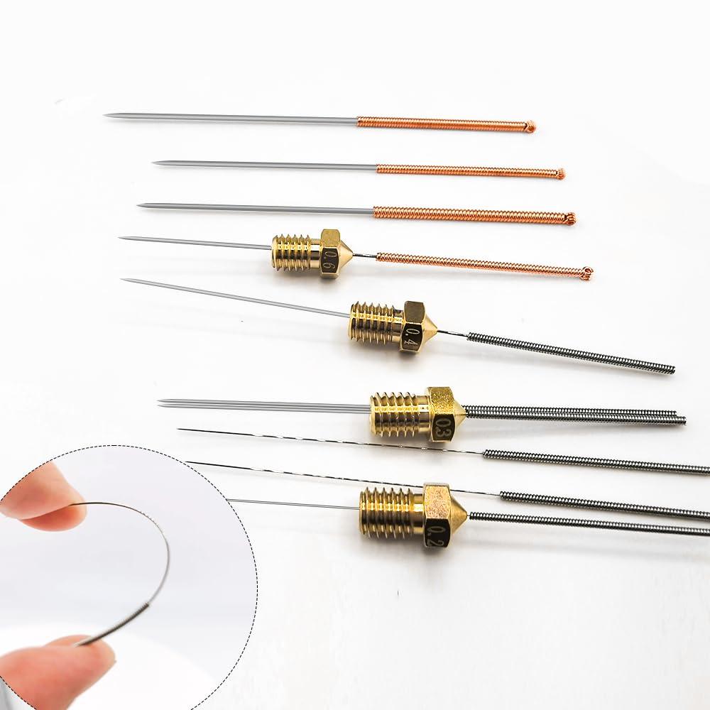 16Pcs V6 Nozzles Kit Compatible For E3D V5 V6 Hotend, V6 Nozzle 0.2/0.3/0.4/0.6Mm Compatible With Anycubic I3 Mega A8 Prusa I3 M