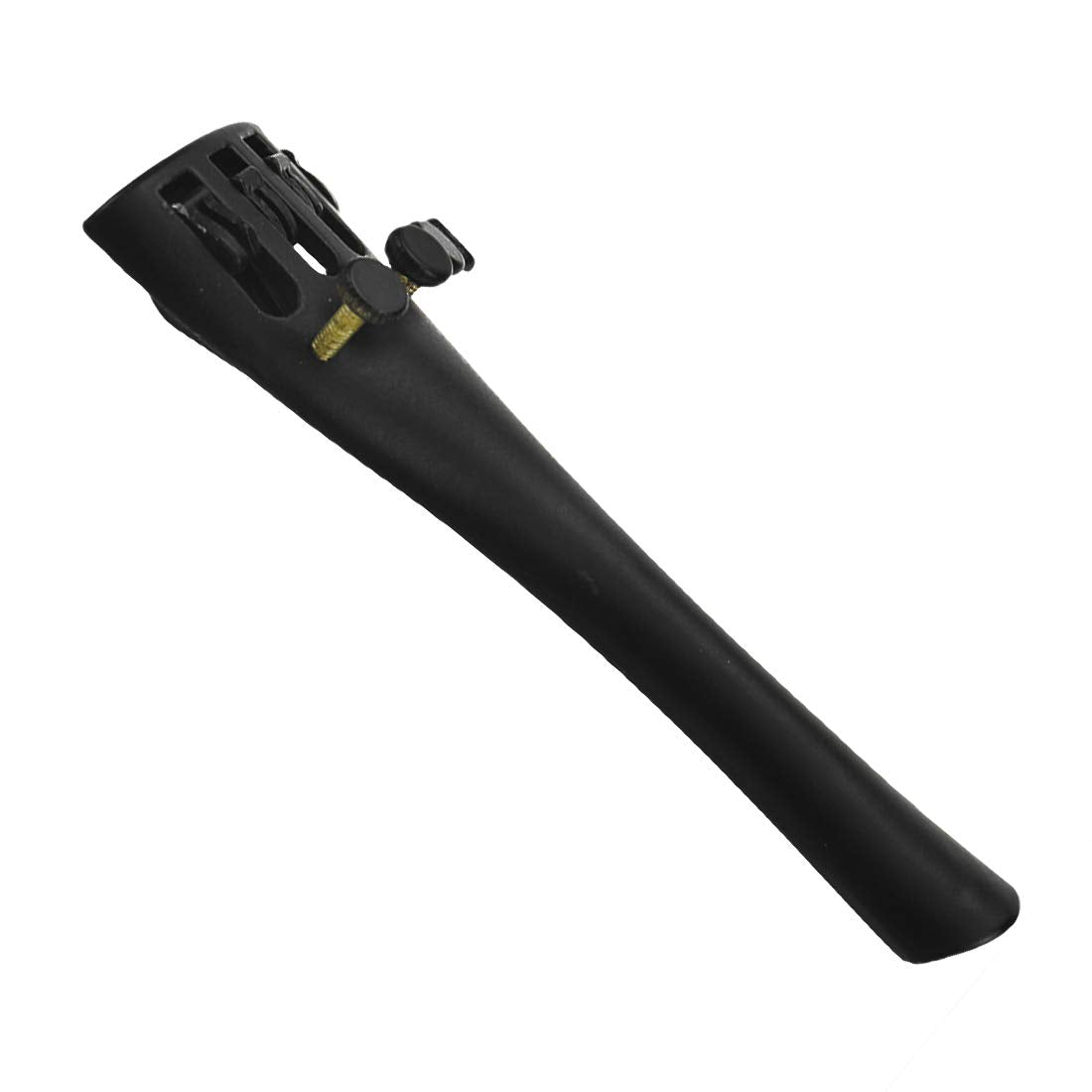 Xiaoyztan 1/2 Violin Tailpiece, Aluminum Alloy Violin Black Tail Piece Built With 4 Pcs Fine Tuners