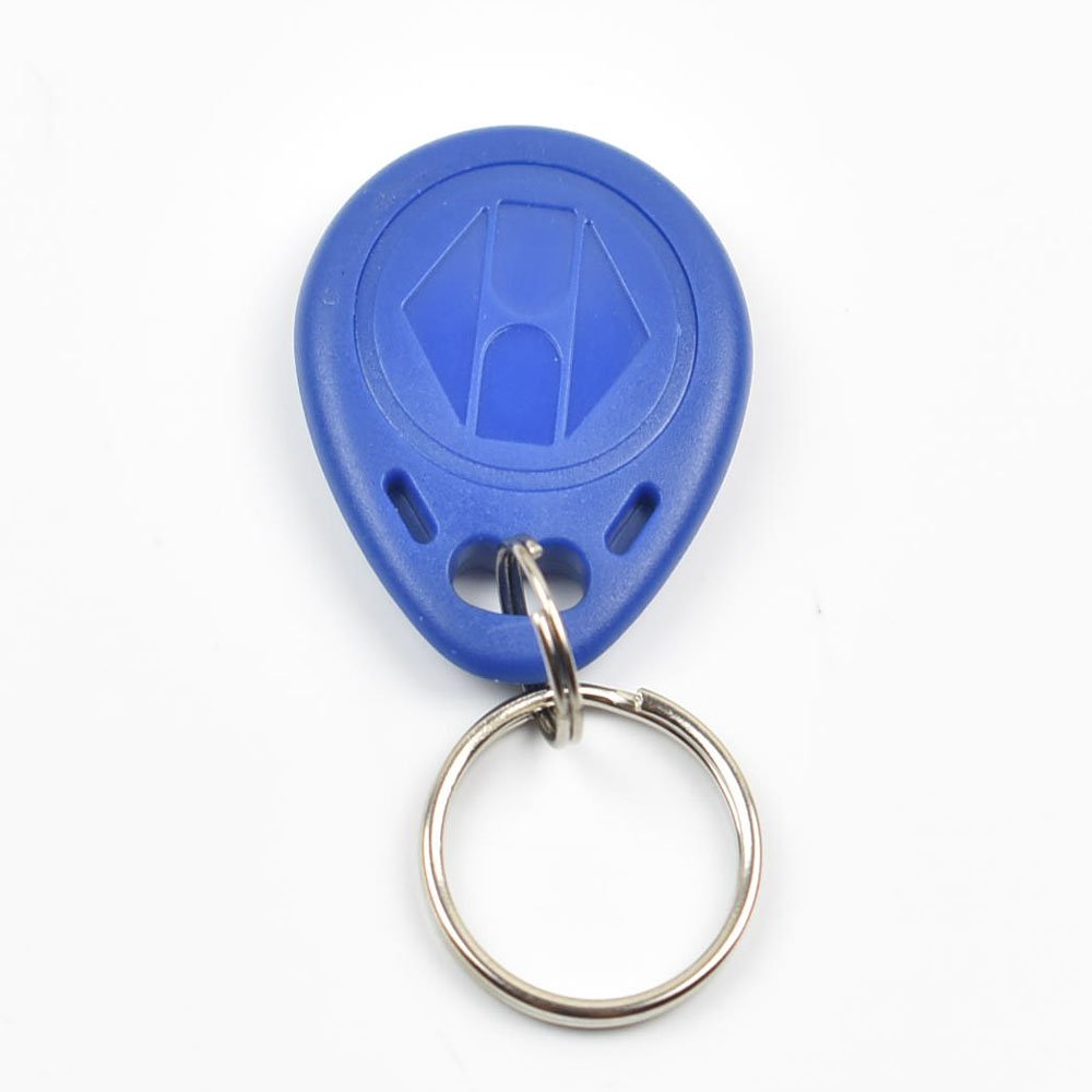 Blue 100Pcs 125Khz Proximity Id Card Chip Tk Em 4100 Rfid Tag Key Fob Keyfobs Keychain Ring Token For Access Control