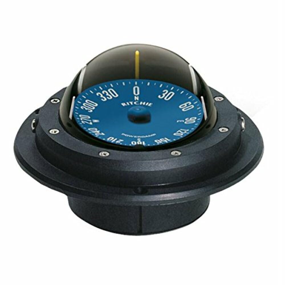 Ritchie Ru 90 Voyager Compass   Flush Mount   Black