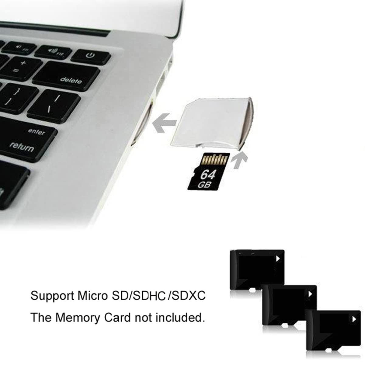 Chenyang Micro Sd Tf To Sd Card Kit Mini Adaptor For Extra Storage Macbook Air/Pro/Retina 5Pcs
