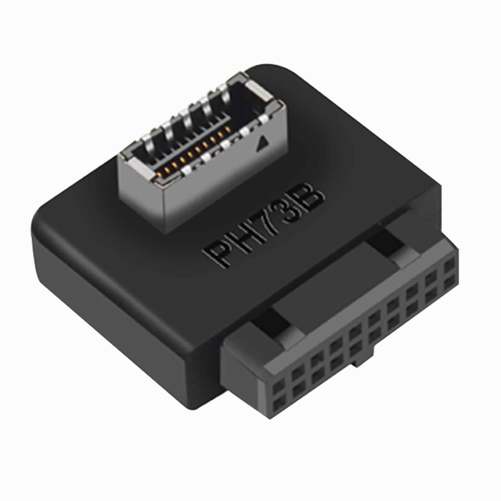 COMeap USB 3.0 (3.1 Gen 2) Internal IDC 19 Pin Motherboard Header to Type-E A-Key USB 3.1 20 Pin Type C Front Panel Header Mount