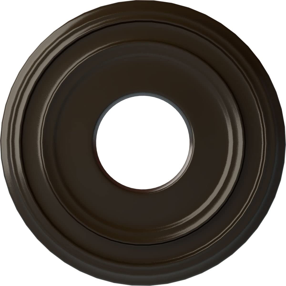 Ekena Millwork CM12CLSHF 12 3/8OD X 4ID X 1 1/8P Classic Ceiling Medallion Fits Canopies Up to 7 1/4, Stone Hearth
