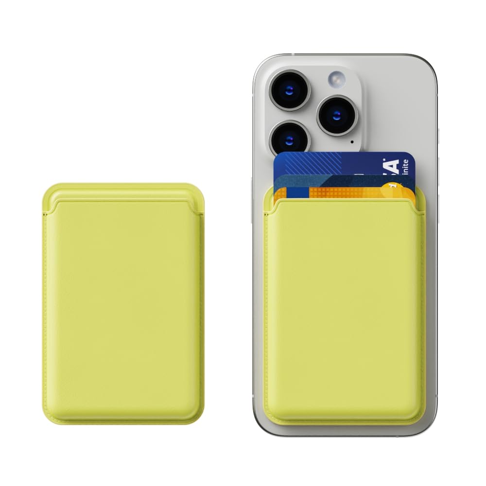 Kpneol Magnetic Wallet For Iphone, Leather Magnetic Phone Wallet Mag Wallet Rfid, Magnetic Wallet 3 Card Holder For Iphone 16/15