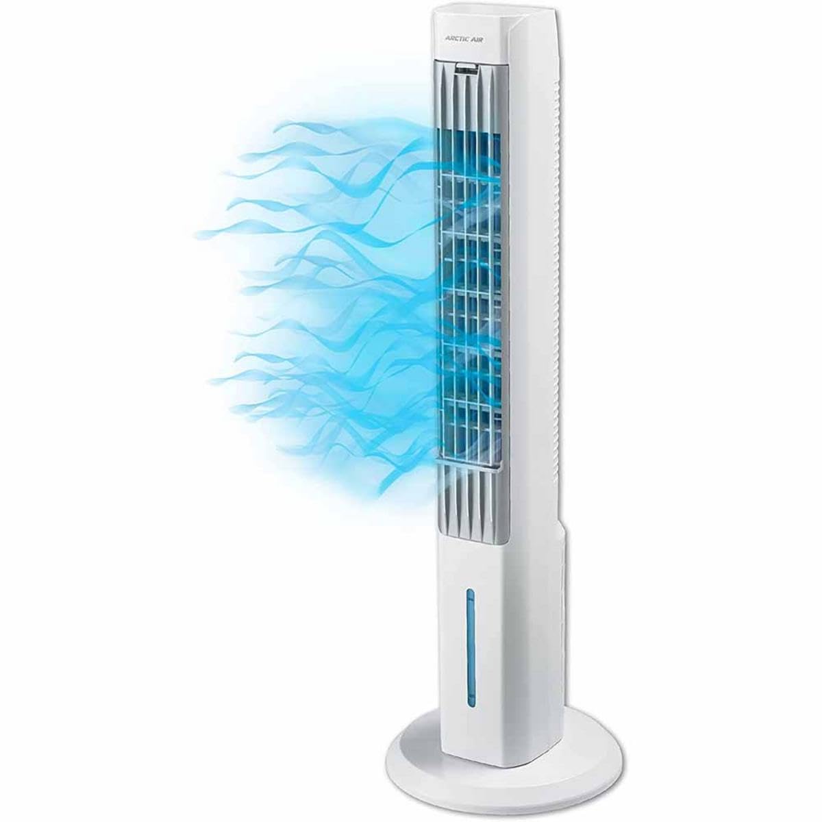 Arctic Air Tower+ Indoor Evaporative Cooler With Oscillating And Quiet Fan Function, Auto Off Timer, 4 Fan Speeds, Led Night Lig