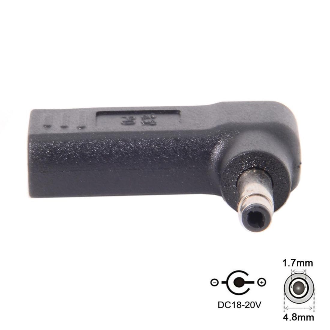 Chenyang Usb C To Dc 4.8X1.7Mm Pd 65W Emulator Trigger Converter Adapter