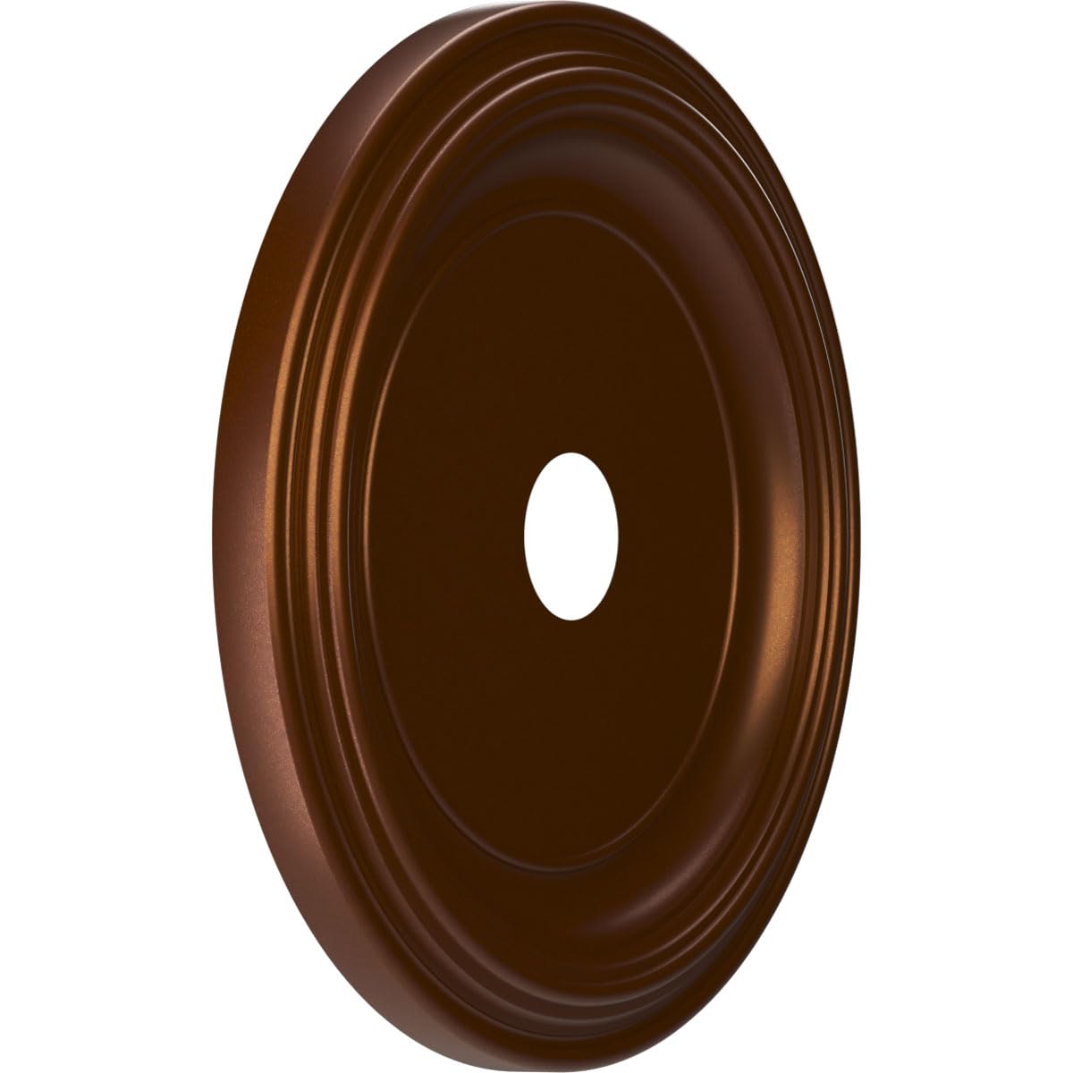 22Od X 3 1/2Id X 1 1/2P Traditional Thermoformed Pvc Ceiling Medallion (Fits Canopies Up To 13 1/2), Metallic Dark Copper