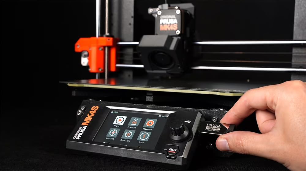 Original Prusa Mk4S 3D Printer, Ready-To-Use Fdm 3D Printer, Assembled And Tested, Removable Print Sheets, 1Kg Prusament Pla Spo