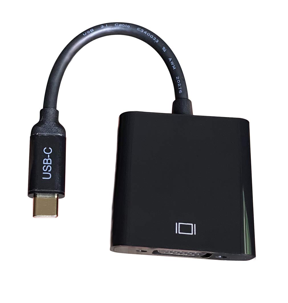 Usb C To Vga Adapter Thunderbolt 3 With Gold Plated Connector Usb3.1 Type C To Vga Adapter For Vga Compatible For Macbook Pro/De