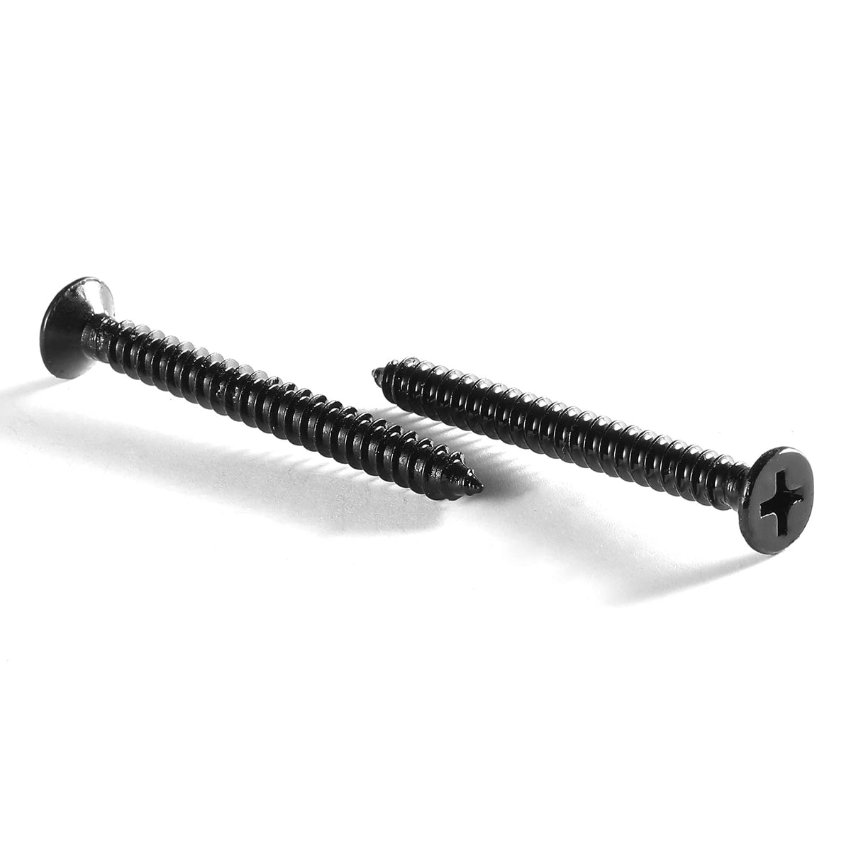 12 X 1 12 Wood Screw 100Pcs 18 8 (304) Stainless Steel Screws Flat Head Phillips Fast Self Tapping Drywall Screws Black Oxide By