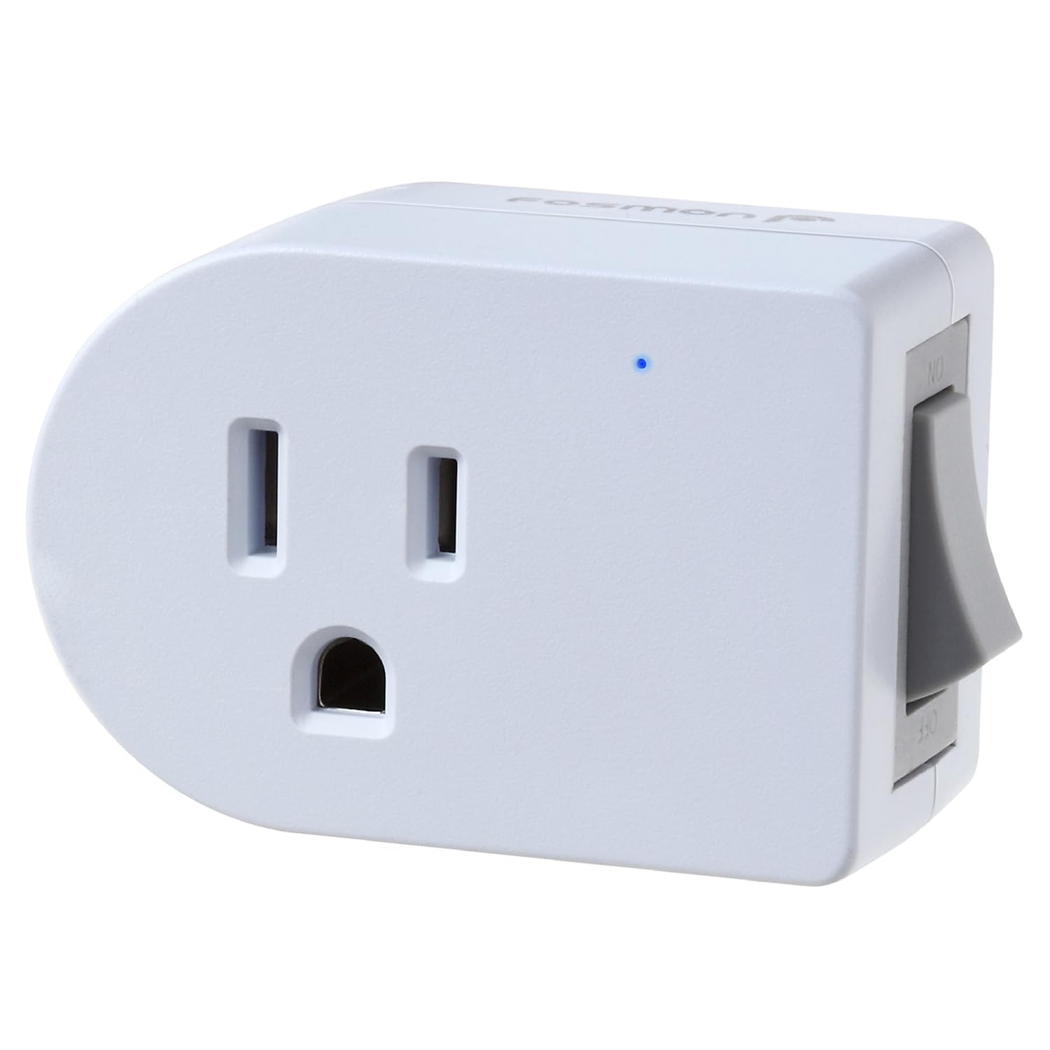 Fosmon Grounded Outlet With On/Off Switch, 3 Prong Electrical Plug Outlet Extender Switch, 245J Single Port Power Adapter Surge