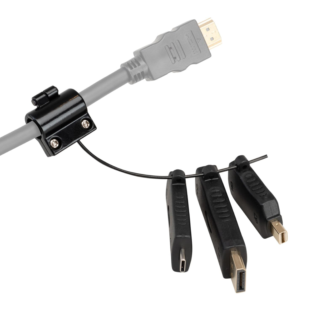 Digitalinx Libertyav Hdmi Adapter Ring With Displayport, Mini Dp & Usb C Adapters Provide Device Connectivity For Conference Roo