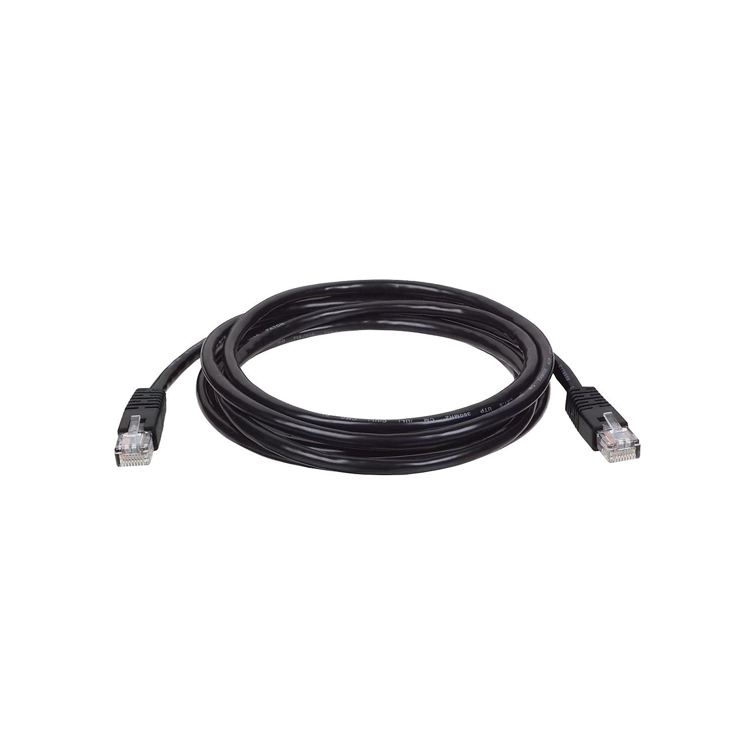 Tripp Lite Cat5E 350Mhz Network Patch Cables Rj 45M 7Feet Black Unshielded Twisted Pair