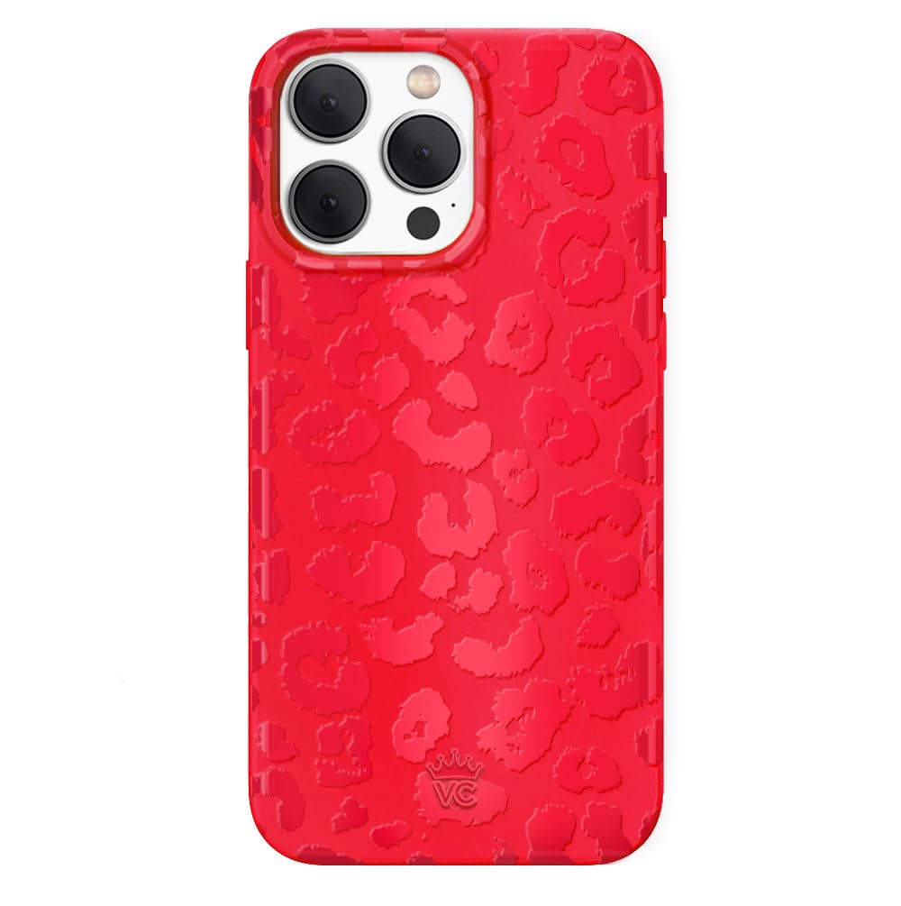 Velvet Caviar Compatible With Magsafe Iphone 15 Pro Max Case   Red Leopard Cheetah Print