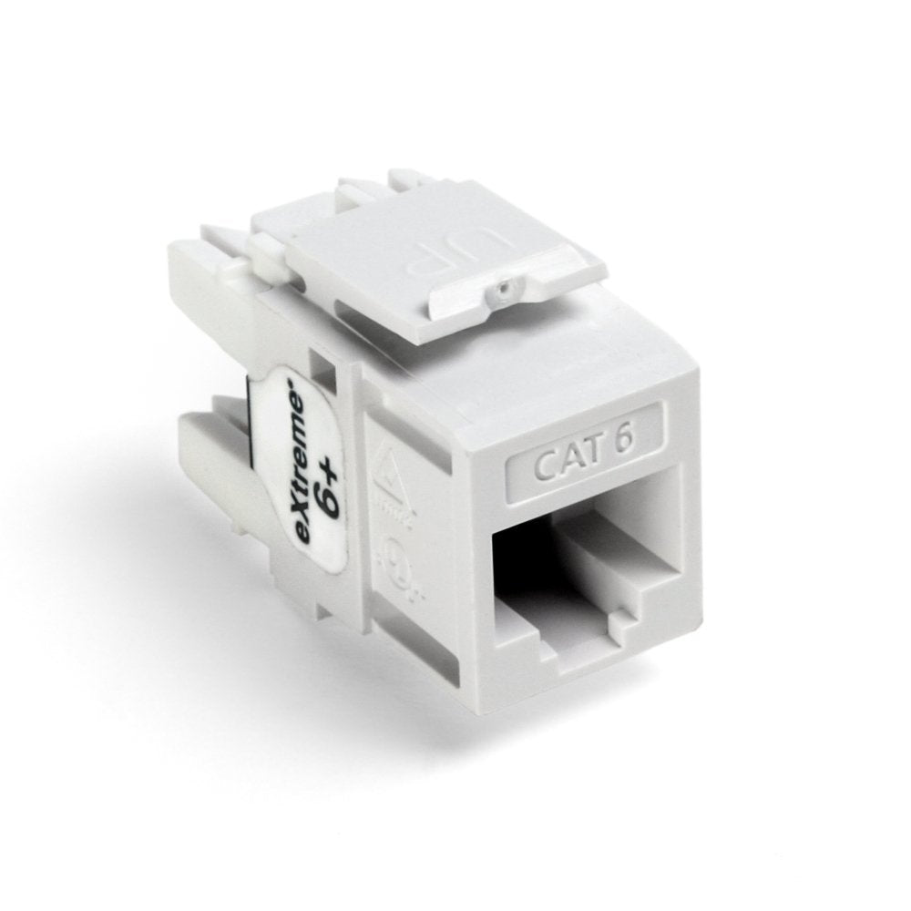 Leviton 61110 RW6 Extreme 6+ QuickPort Connector, CAT 6, White
