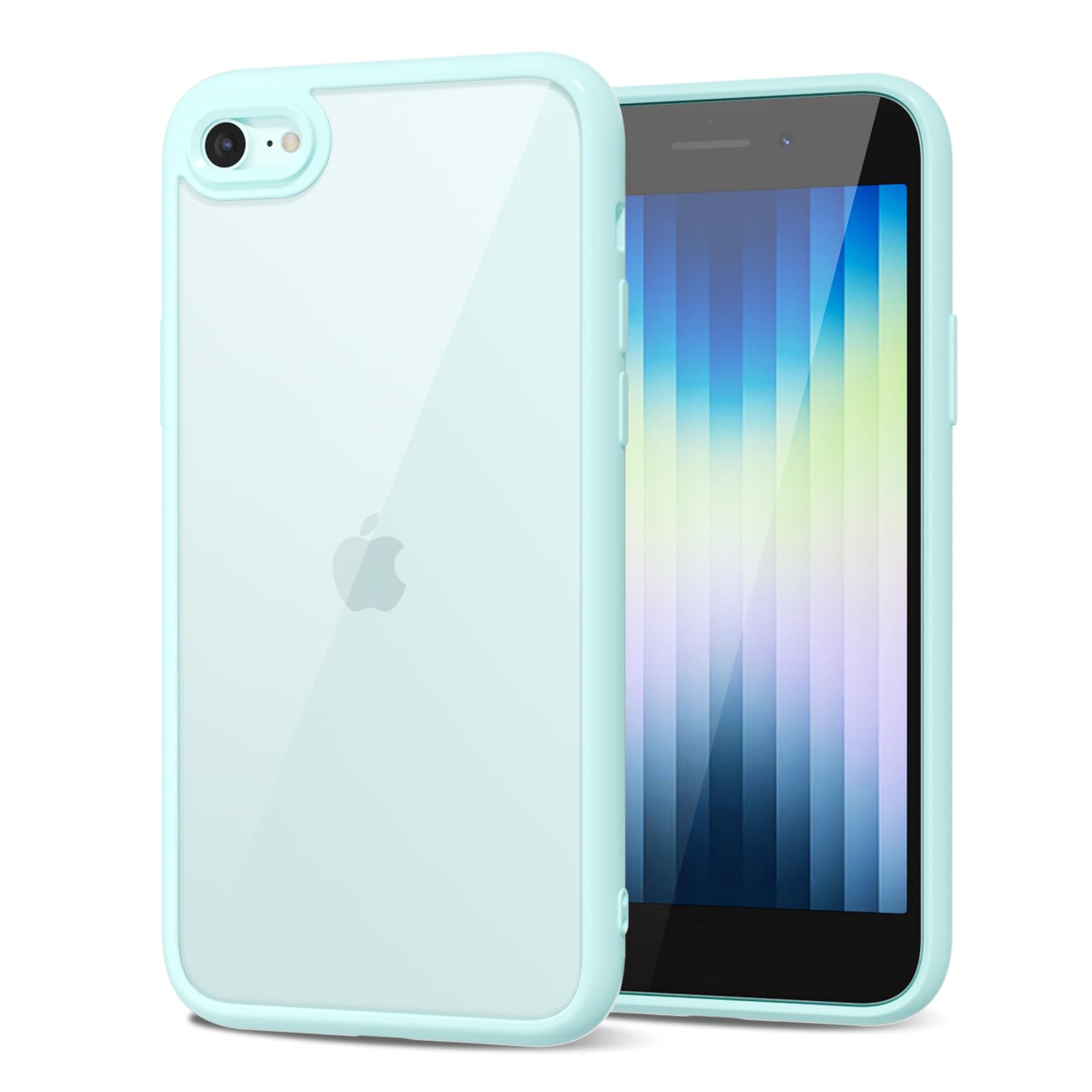 Loeoel For Iphone Se 2022/2020/ 7/8 Case Clear, Transparent Hybrid Se Phone Case [Hard Plastic & Soft Silicone Bumper] Acrylic N