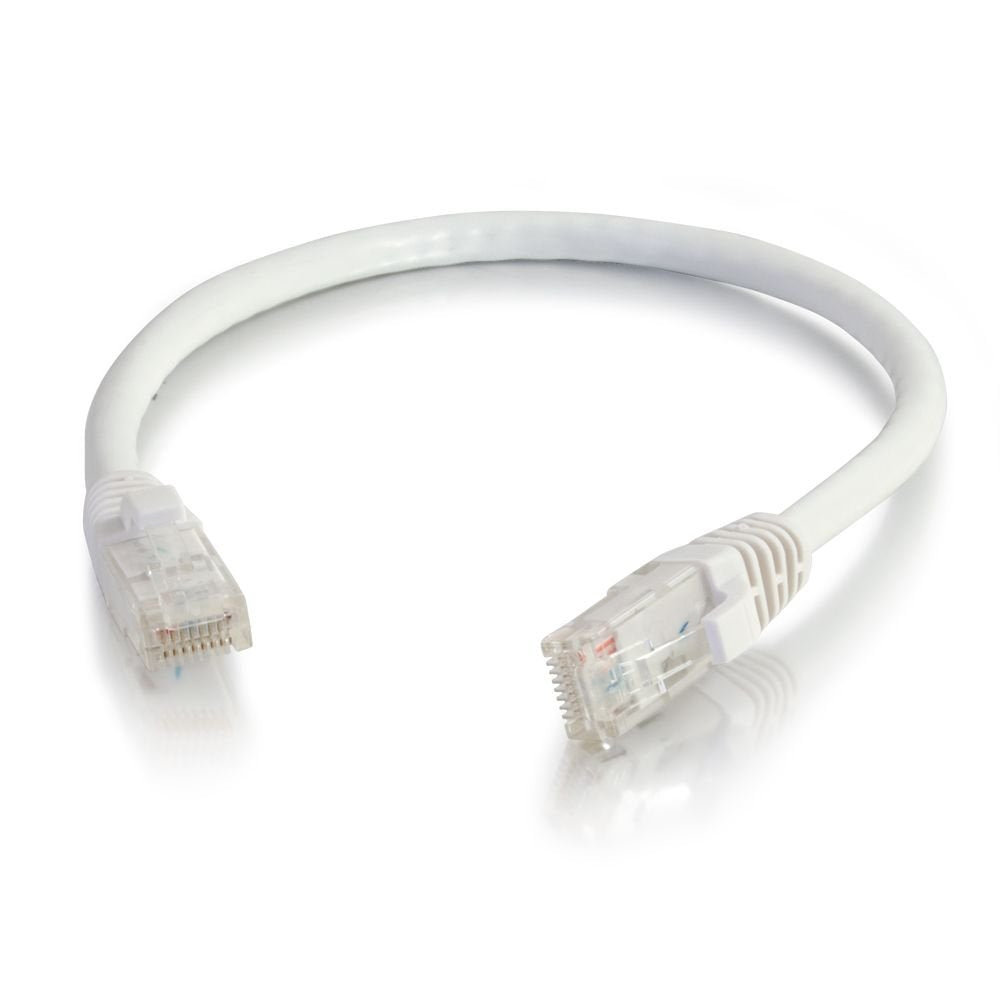 C2G/Cables To Go 25428 Cat5E Snagless Unshielded (Utp) Network Patch Cable, White (10 Feet/3.04 Meters)