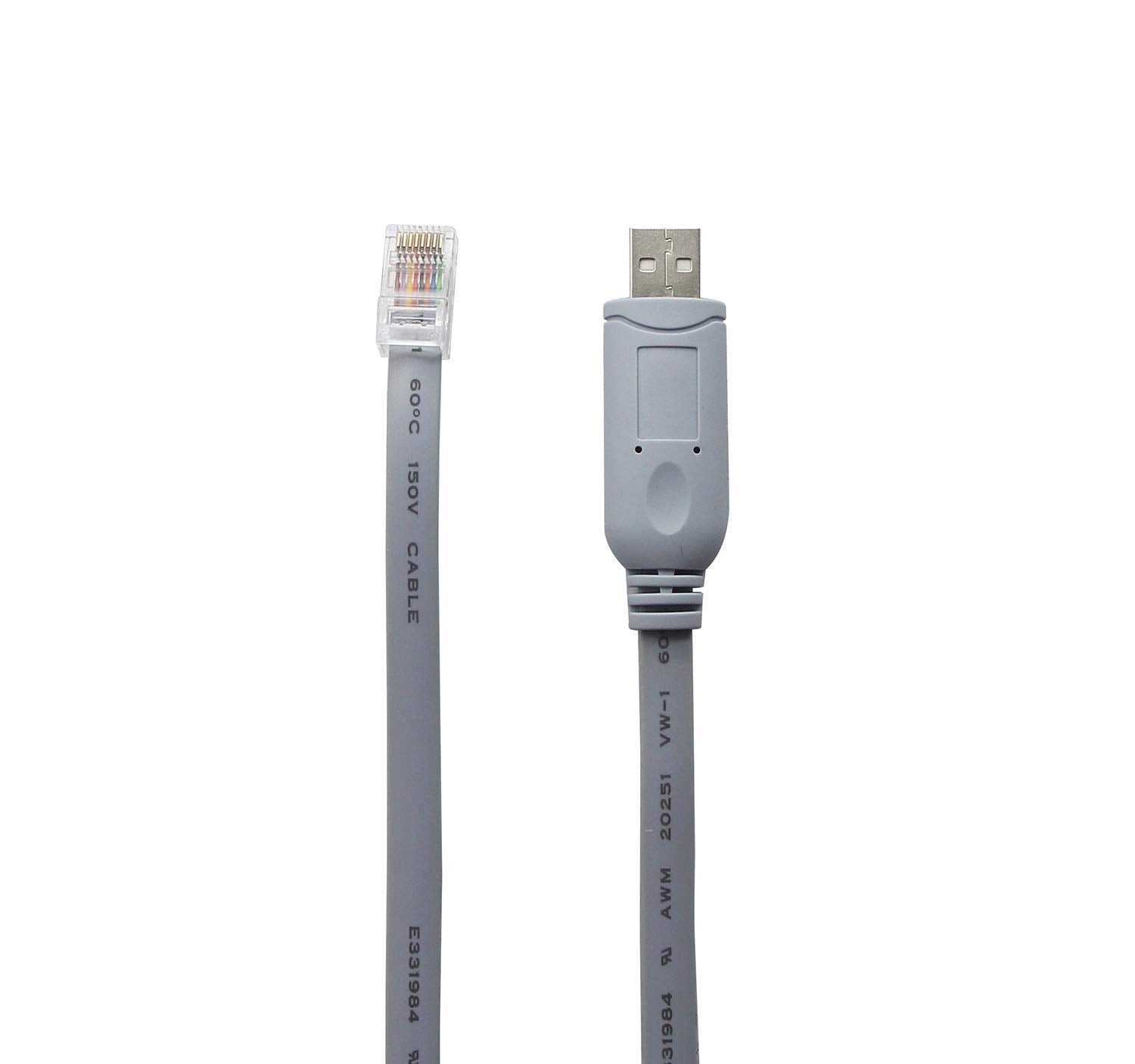 Usb 2.0 Console Cable With Ftdi Chip,Usb To Rj45 Console Cable For Routers/Windows 7,8 /Switches (Usb 6Ft 1.8M)