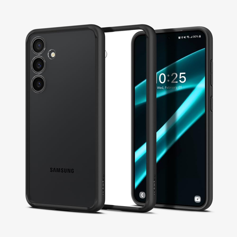 Spigen Ultra Hybrid Designed For Galaxy S24 Plus Case (2024) [Anti-Yellowing], [Military-Grade Protection] - Matte Black