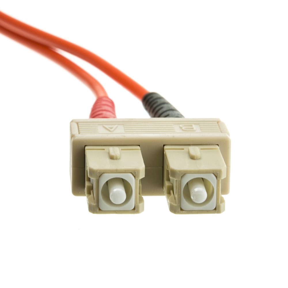 Cablewholesale Fiber Optic Cable, 10 Meter (33 Feet) Sc To Sc Subscriber Connector Duplex 62.5/125 Om1 Multi Mode Fiber Optic Sc