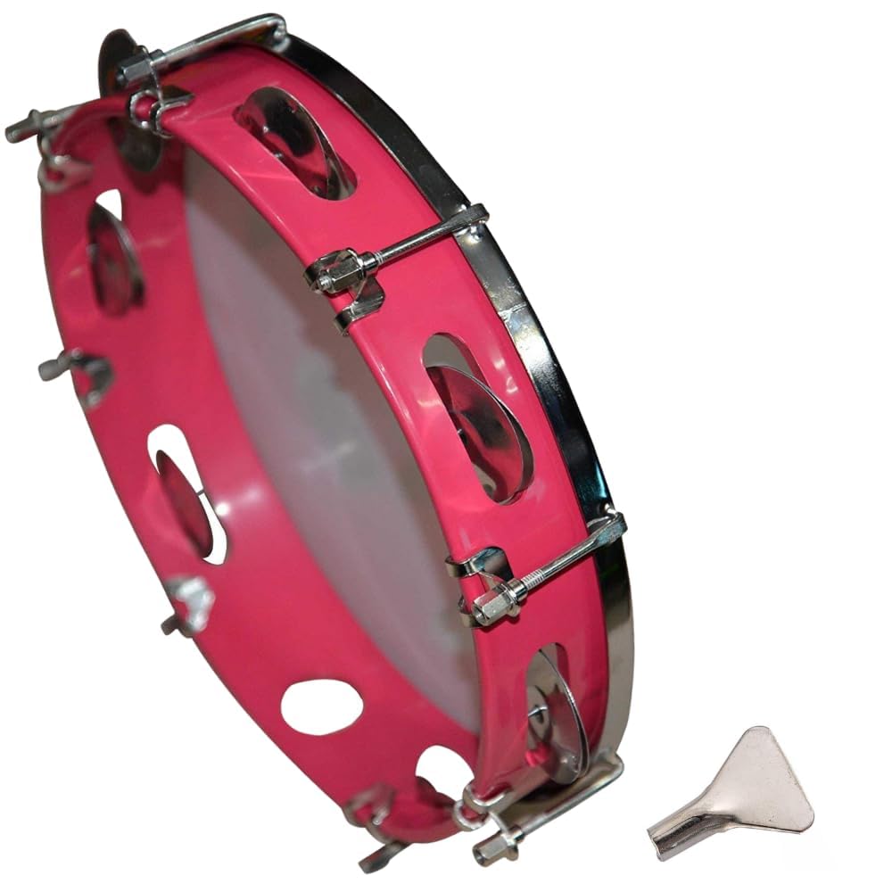 AMG Music Tambourine Musical Instrument Metal Jingle Bells Dafli Musical Instrument Multicolor Hand Percussion tambourine for k