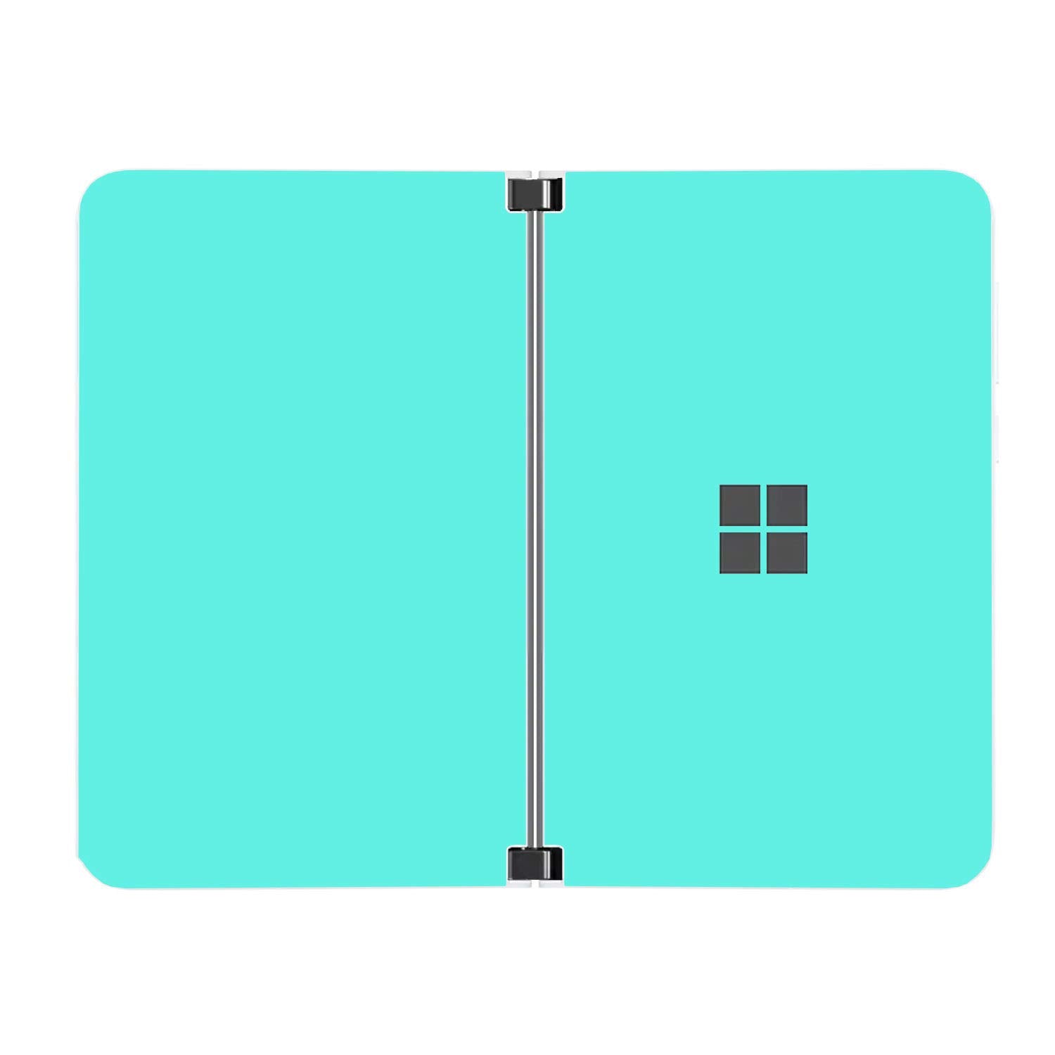 Sopiguard Sticker For Surface Duo Phone Edge To Edge Precision Vinyl Skin Wrap (Satin Turquoise Blue)