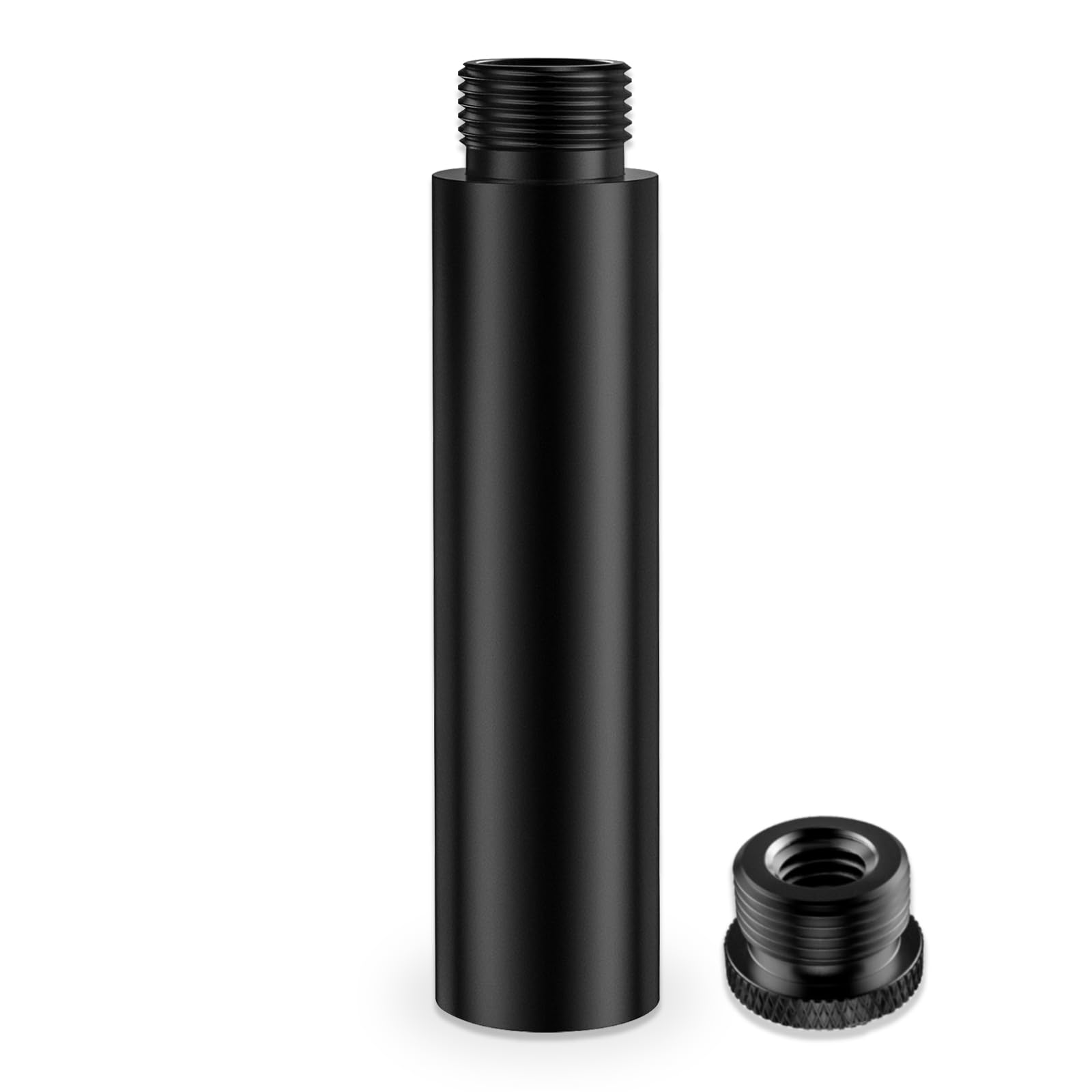 3-INCH Mic Stand Extension Tubes/Rods Parts, Universal 5/8-27 Thread, Fits Most Mic Booms, Gooseneck Arms, Bases
