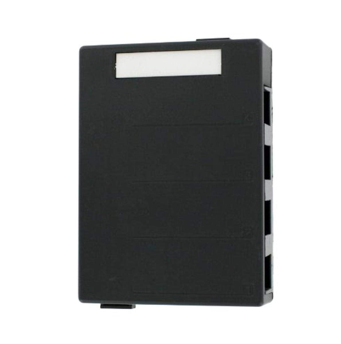 Leviton 41089 4Ep Quickport Surface Mount Housing, 4 Port, Black