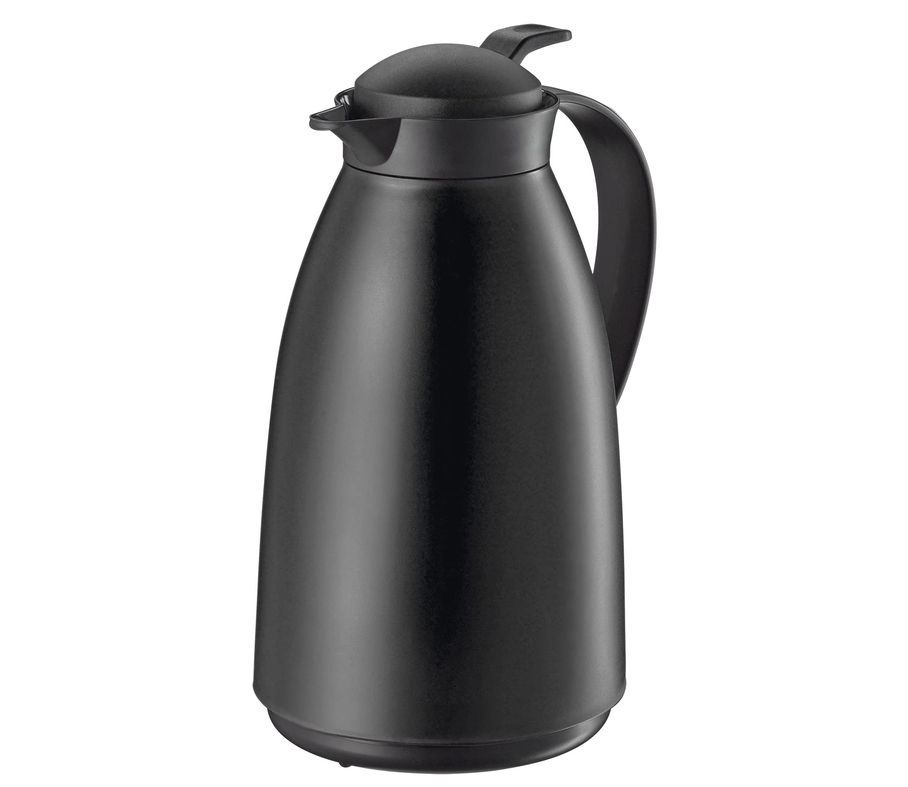 Cilio Imola Insulated Beverage Server With Glass Liner   Black   34 Ounce   Insulated Coffee Server