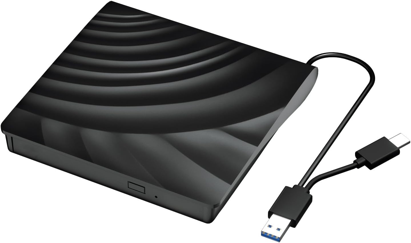 Yaeonku External Blu Ray Drive, Usb 3.0 Type C 3D Bluray Cd Dvd Bd Reader Player Slim Optical Bluray Cd/Dvd Burner For Macbook L