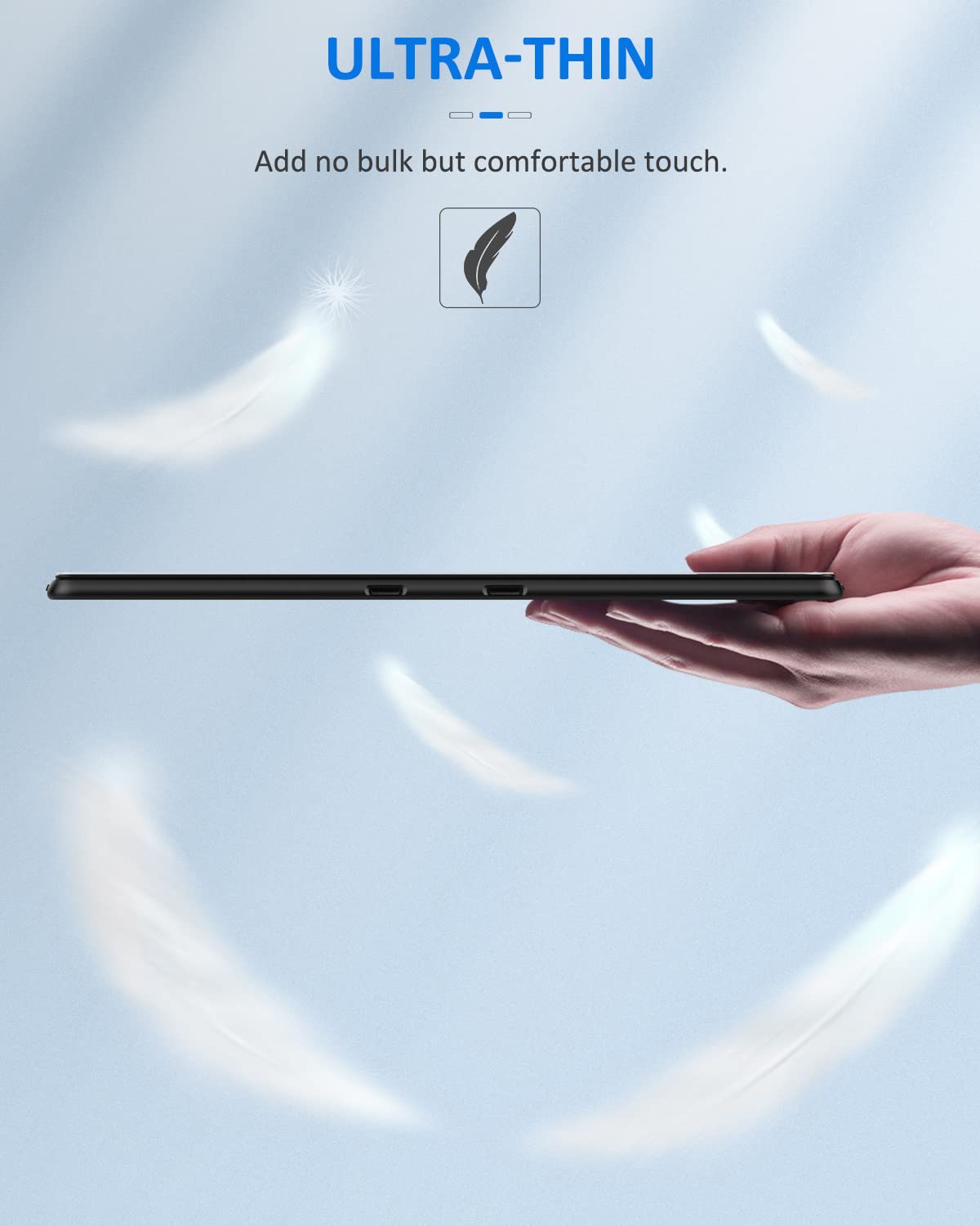 Moko Tablet Back Skin Stick Decal For Microsoft Surface Pro 11 /Surface Pro 10 / Pro 9 / Pro 8 13 Inch Tablet, Pu Leather Protec