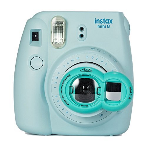 Forapid Mini Selfie Lens Close Up Lens With Self Portrait Mirror Compatible With Fujifilm Mini 9 Mini 8 Mini 7S, Polaroid 300 Film Cameras (Aqua Blue)