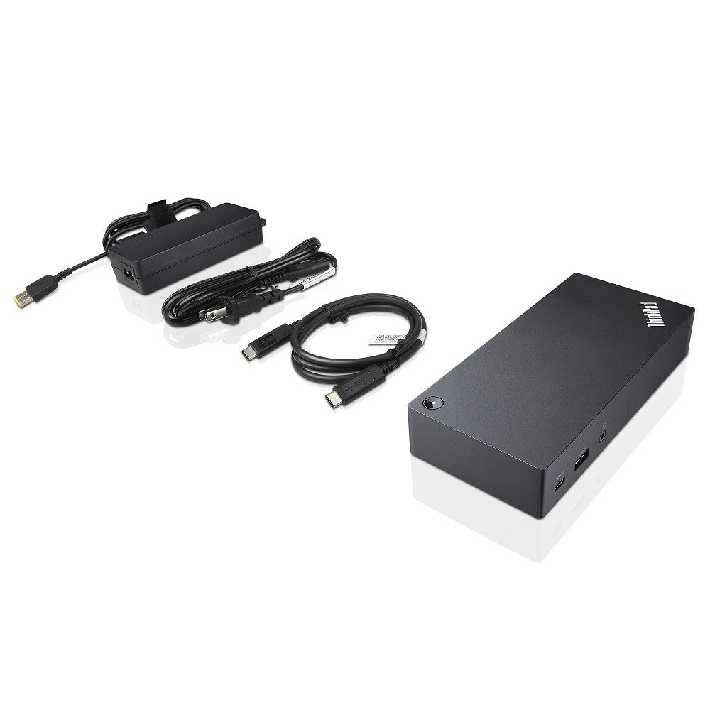 Lenovo Thinkpad Usb-C Ultradock With 90W 2 Prong Ac Adapter (40A90090Us, Usa Retail Packaged)