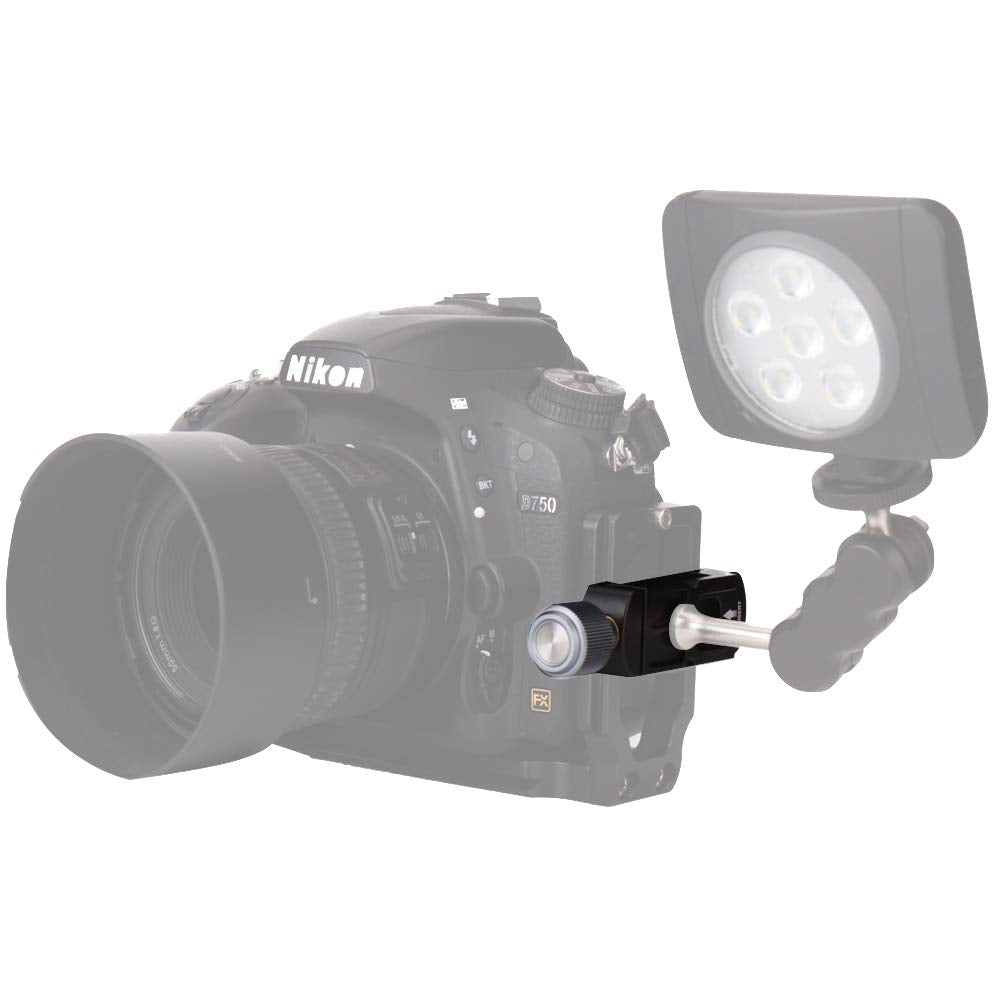 Universal Aluminum Arca Swiss Clamp With Hot Shoe Mount Adapter And 1/4'' Screw For Professional Camera L Bracket Quick Release