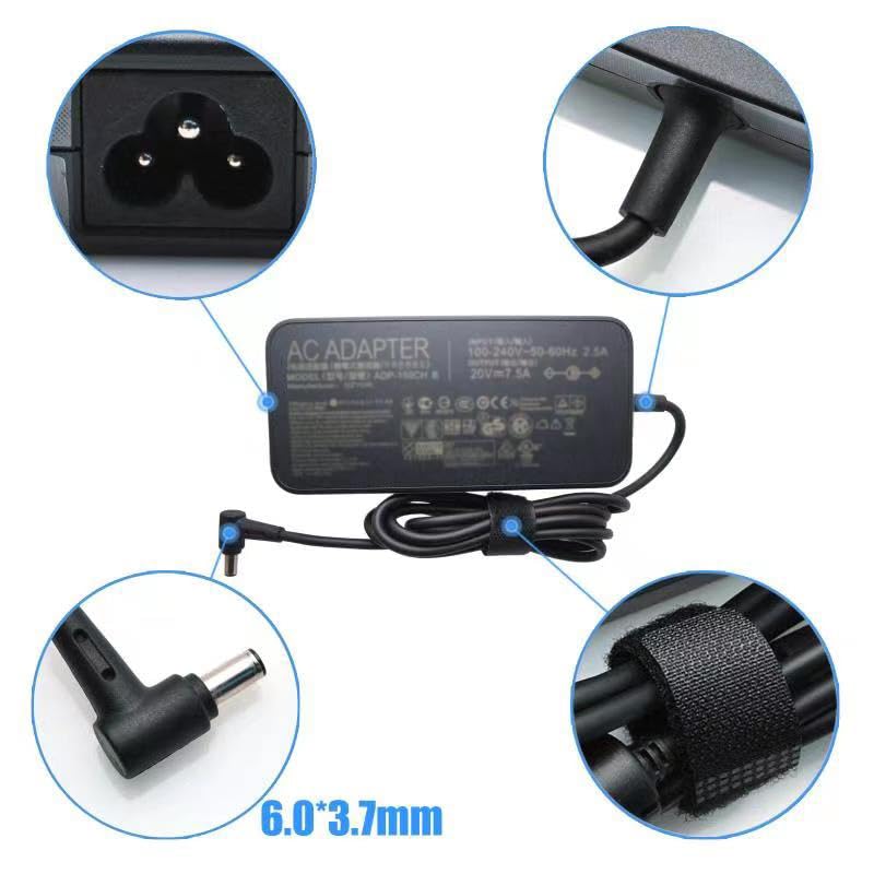 150W Ac Charger For Asus Tuf Rog Adp 150Ch B Strix G531Gt G531Gd G731Gt Fx505 Fx505D Fx505Gt Fx505Dt Fx705Dd Fx705Dt Fx705Du 20V