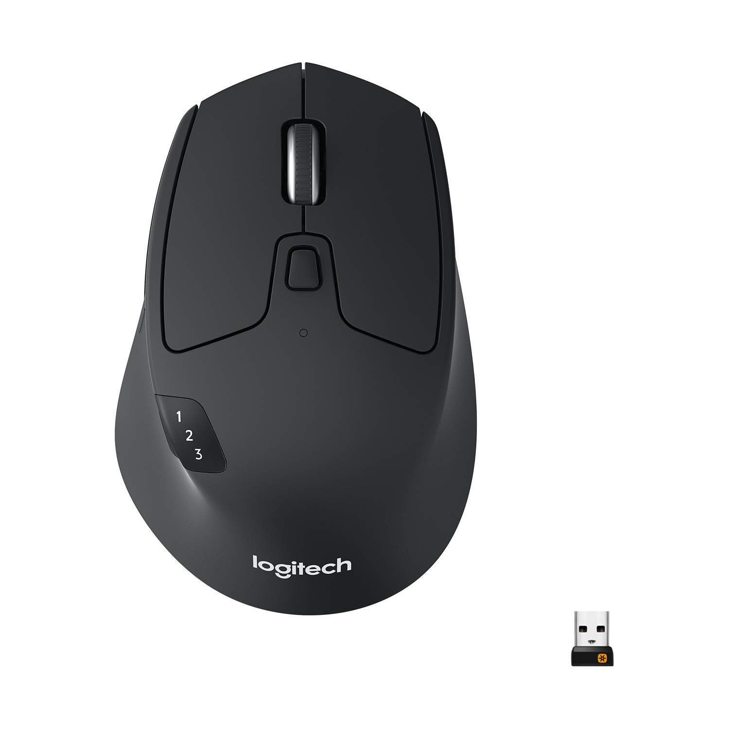 Logitech M720 Triathlon Multi Device Wireless Mouse, Bluetooth, Usb Unifying Receiver, 1000 Dpi, 8 Buttons, 2 Year Battery, Comp