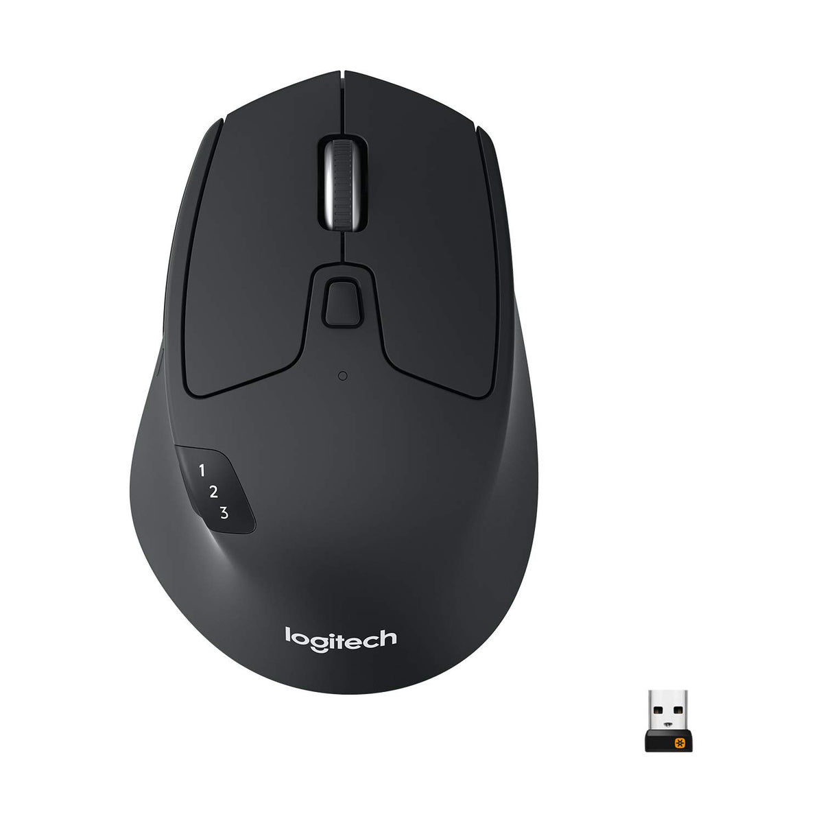 Logitech M720 Triathlon Wireless Mouse, Bluetooth, Usb Unifying Receiver, 1000 Dpi, 6 Programmable Buttons, 2-Year Battery, Comp