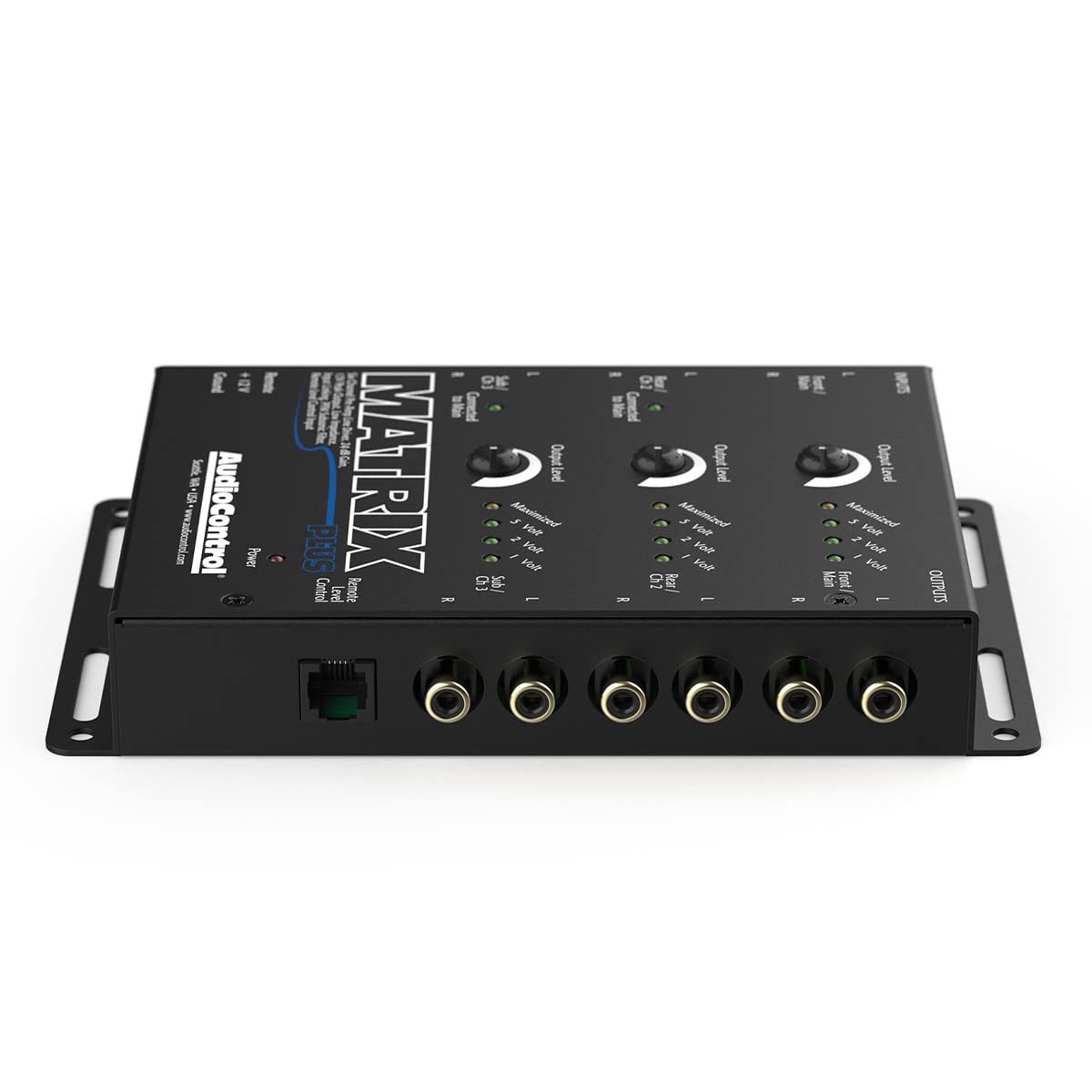 Audiocontrol Matrix Plus Black Six Channel Line Driver With Remote Level Control Input