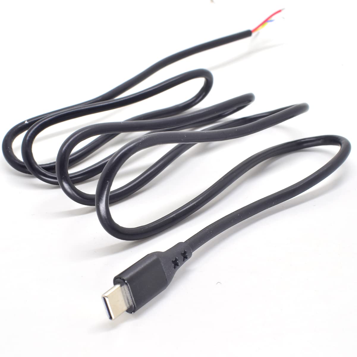 Elnone Usb C Pigtail Cable, Type C 4Ft 1.2Meter 5A 20Awg 6 Core Power ...