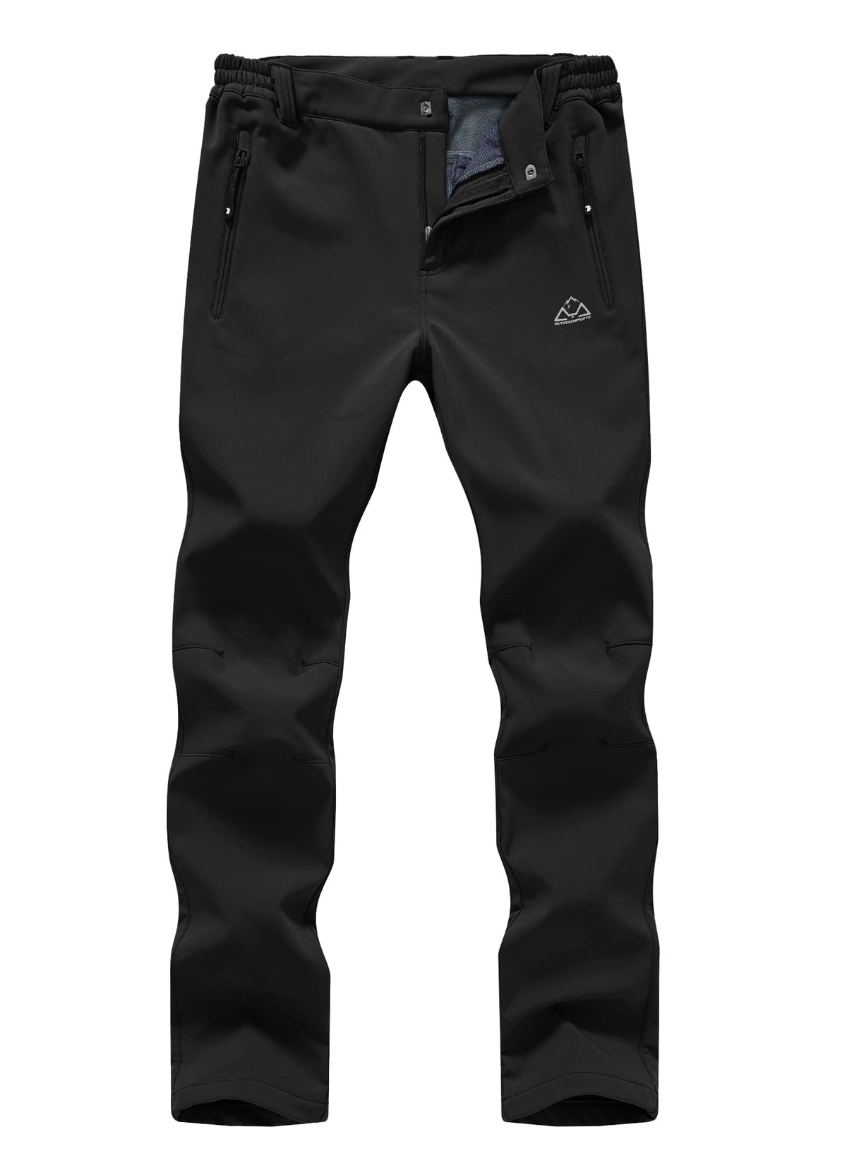 Ysento Womens Snow Skiing Pants Waterproof Fleece Lined Pants Insulated Softshell Hiking Mountain Pants Black Size Xxl