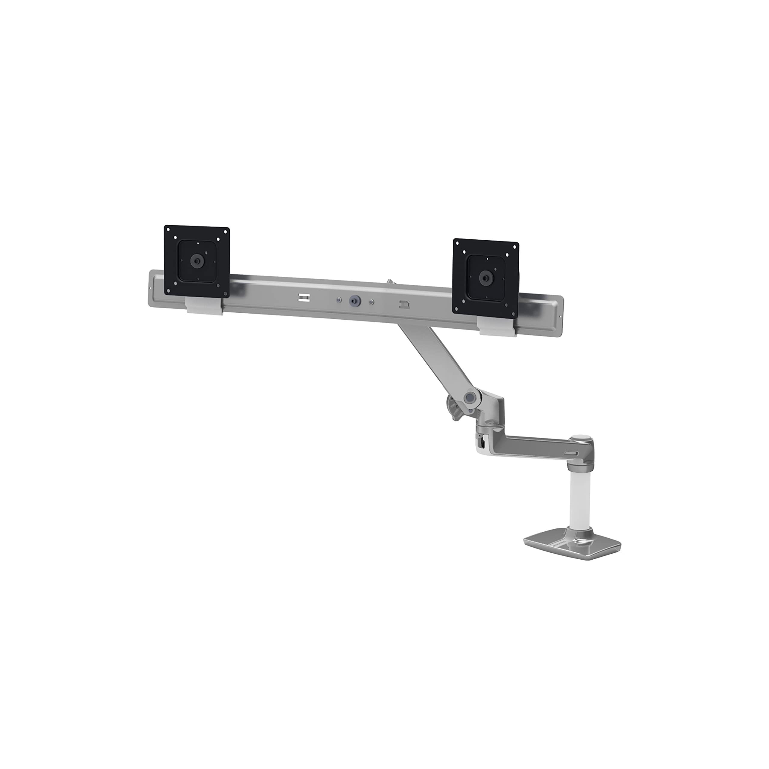 Ergotron � LX Dual Direct Monitor Arm, VESA Desk Mount � for�2 Monitors�Up to 25 Inches, 2 to 11�lbs�Each � Polished Aluminum
