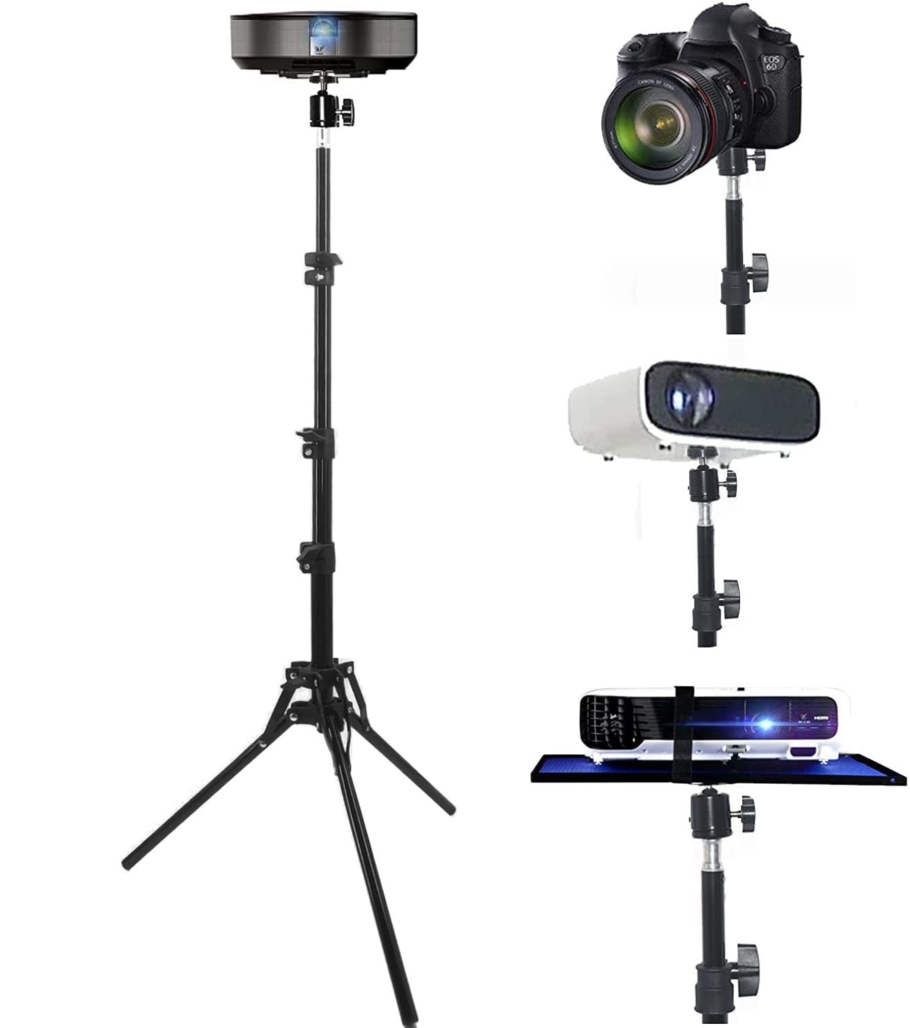 Coret Projector Tripod Stand, Portable Tripod Mount Floor Stand, Folding Floor Tripod Stand, Outdoor Stand For Projector, Adjust
