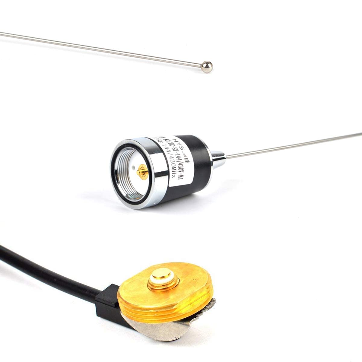 Hys Tcj N1 Dual Band Nmo 144Mhz/430Mhz Mobile Fm Transceiver 2M/70Cm Antenna With 13 Ft Rg58 Coax Cable Nmo To Uhf Pl259 Connect