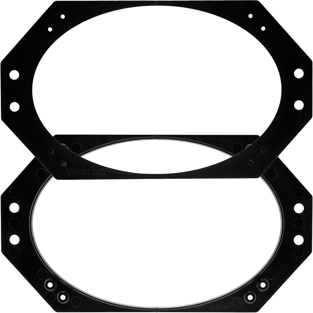 Kicker Speakers 4X6 Inch For Jeep Wrangler 1997-2006 Upgrade Kit - Pair Of Cs Series With Adapters And Harness, Car Audio Front