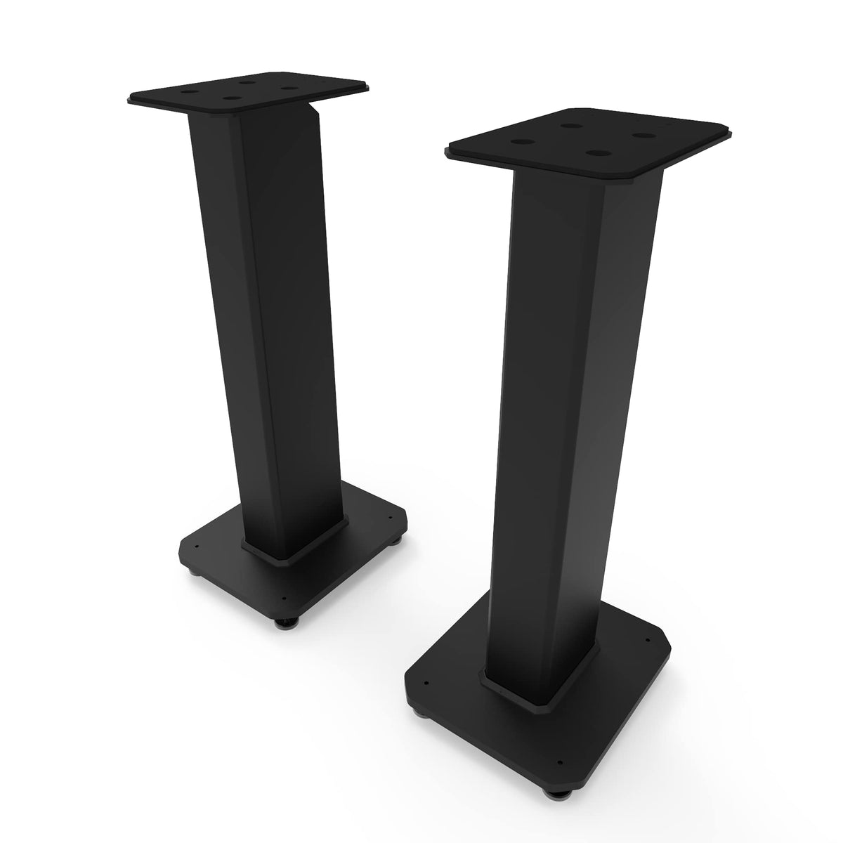 Kanto Sx26 26'' Universal Fillable Speaker Floor Stands For Bookshelf Speakers | Cable Channel | Two Sizes Top Plate | Fill Bags