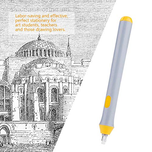Electric Eraser For Artists Tenwin Electric Battery Operated Automatic Pencil Eraser With 22 Eraser Refills Refills For Drawing
