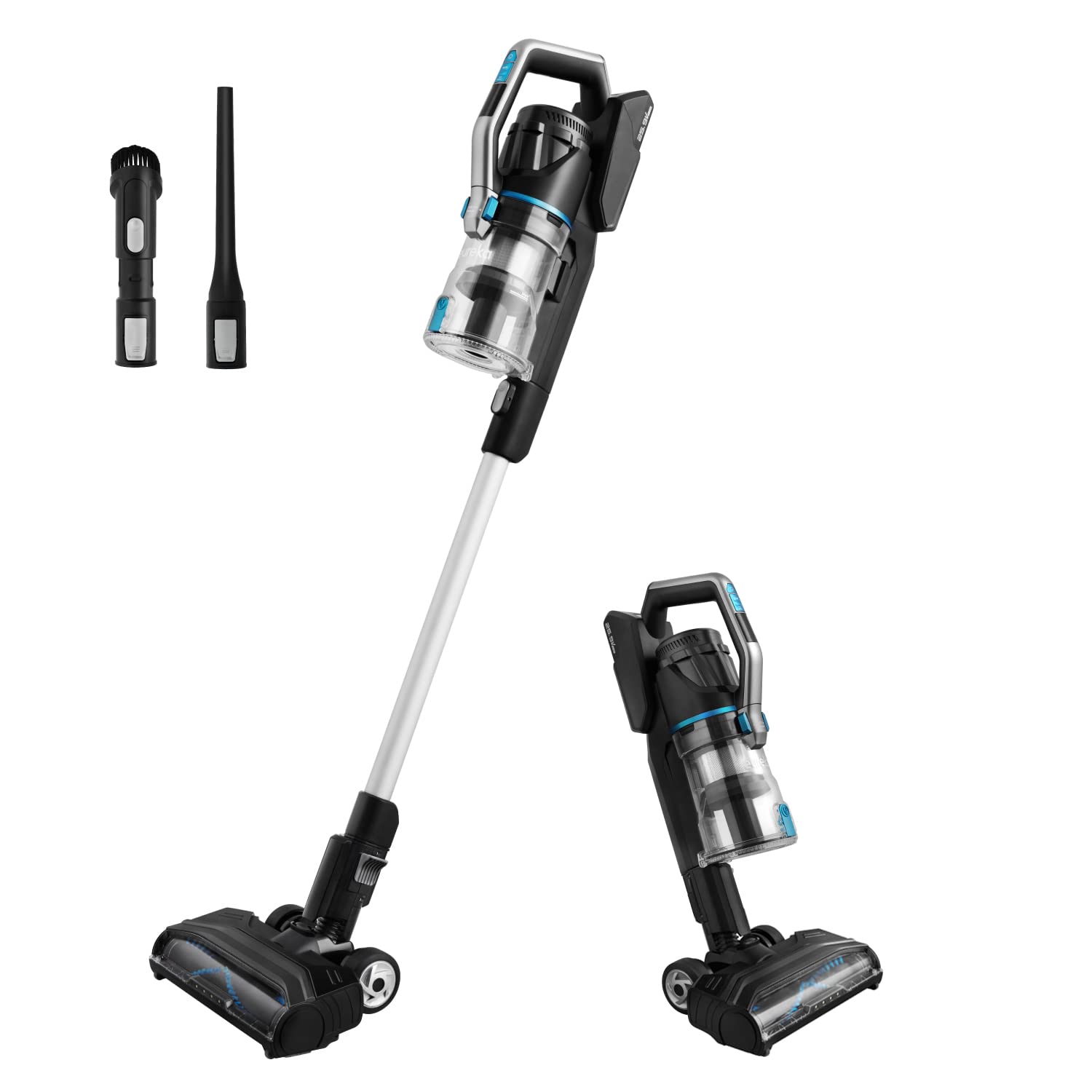 Eureka Lightweight Cordless Vacuum Cleaner, High Efficiency Powerful Motor Led Headlights, Convenient Stick And Handheld Vac, Bl