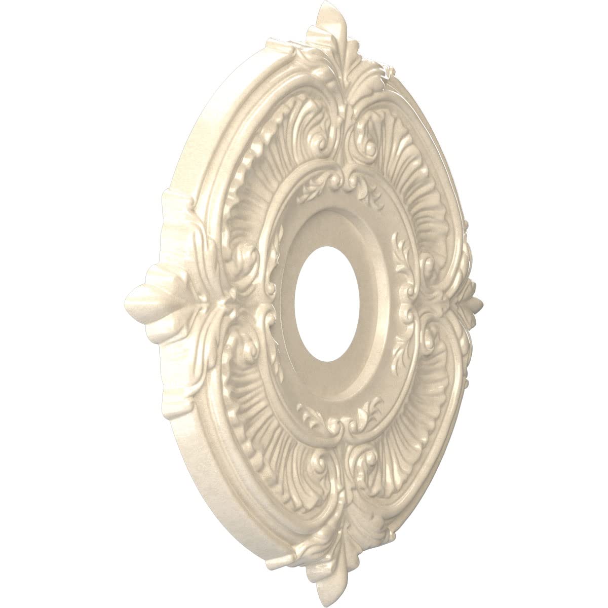 Ekena Millwork Cmp16Atepe Attica Thermoformed Pvc Ceiling Medallion (Fits Canopies Up To 5 5/8''), 16''Od X 3 1/2''Id X 1''P, Un