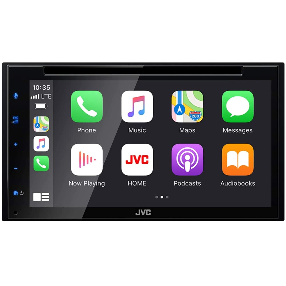 Jvc Kw V660Bt Apple Carplay Android Auto Dvd/Cd Player W/ 6.8'' Capacitive Touchscreen, Bluetooth Audio And Hands Free Calling,